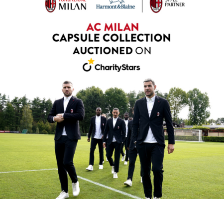 La nuova capsule collection Harmont & Blaine per AC Milan all’asta su Charitystars a sostegno di Fondazione Milan