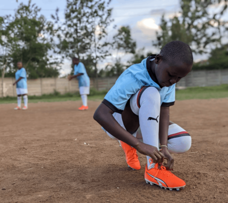 AC Milan Women and PUMA donate sports equipment to the girls of the Sport for Change program in Africa